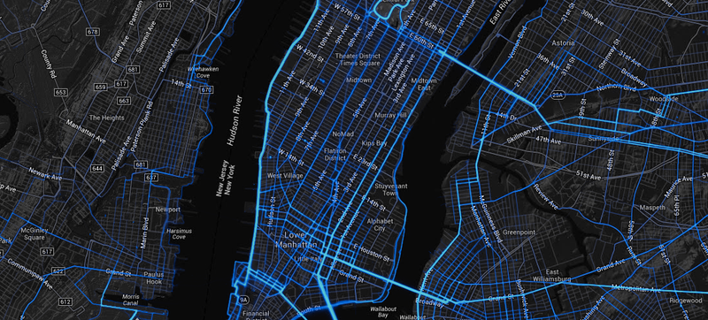 Illustration for article titled An Insanely Detailed Map of Where People Bike and Run Around the World